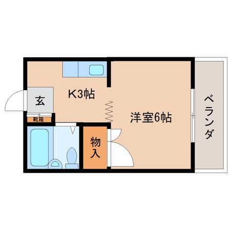 静岡駅 バス18分  堀ノ内下車：停歩5分 3階の物件間取画像